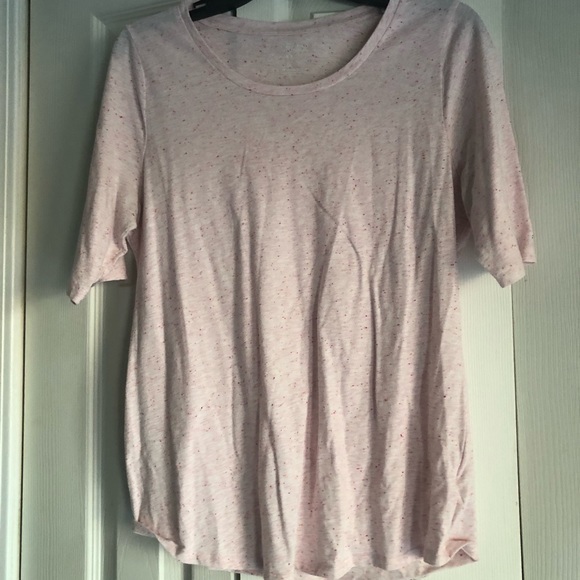 Heathered pink 3/4 length top - Picture 1 of 3